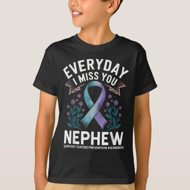 Camiseta Suicide Prevention Awareness Aunts  (Frente)