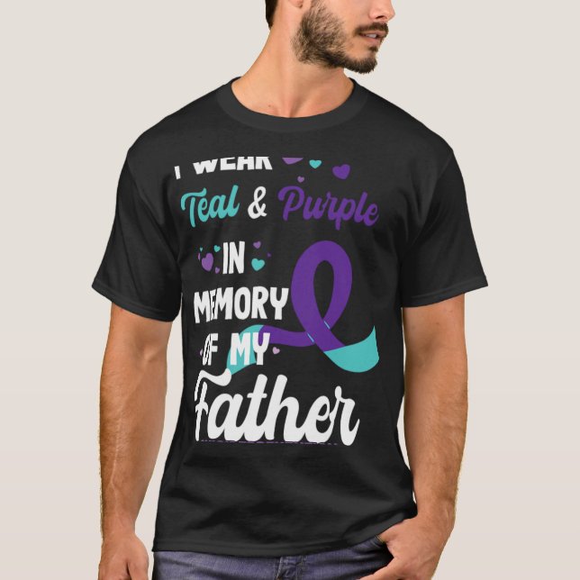 Camiseta Suicide Prevention Awareness In Memory Of Father  (Frente)