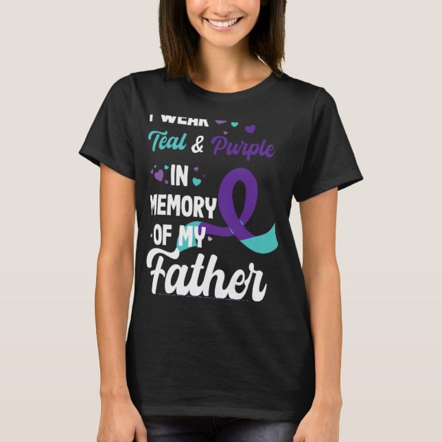 Camiseta Suicide Prevention Awareness In Memory Of Father  (Frente)