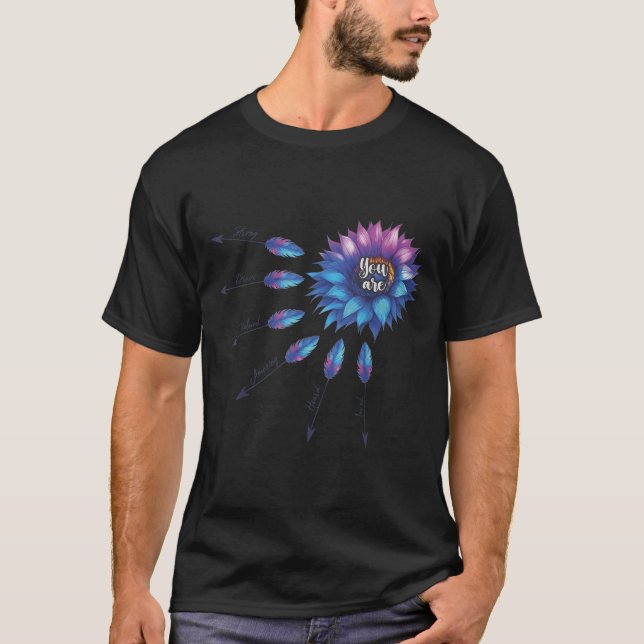 Camiseta Suicide Prevention Awareness Sunflower You Are 988 (Frente)