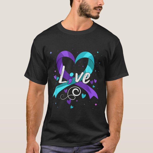 Camiseta Suicide Prevention - Semicolon Suicide Awareness R (Frente)