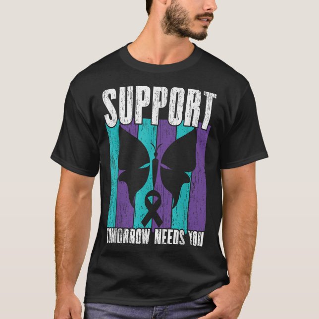 Camiseta Suicide Prevention Suprt Tomorrow _ I For Suprters (Frente)