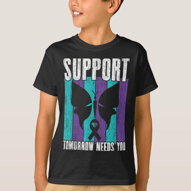Camiseta Suicide Prevention Suprt Tomorrow _ I For Suprters (Frente)