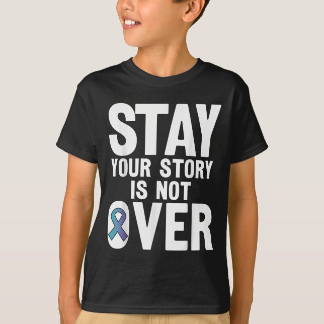Camiseta Suicide Prevention Your Story _ I For Suprters  (Frente)