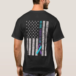 Camiseta Suicídio Prevenção Contra Bandeira Americana Pertu