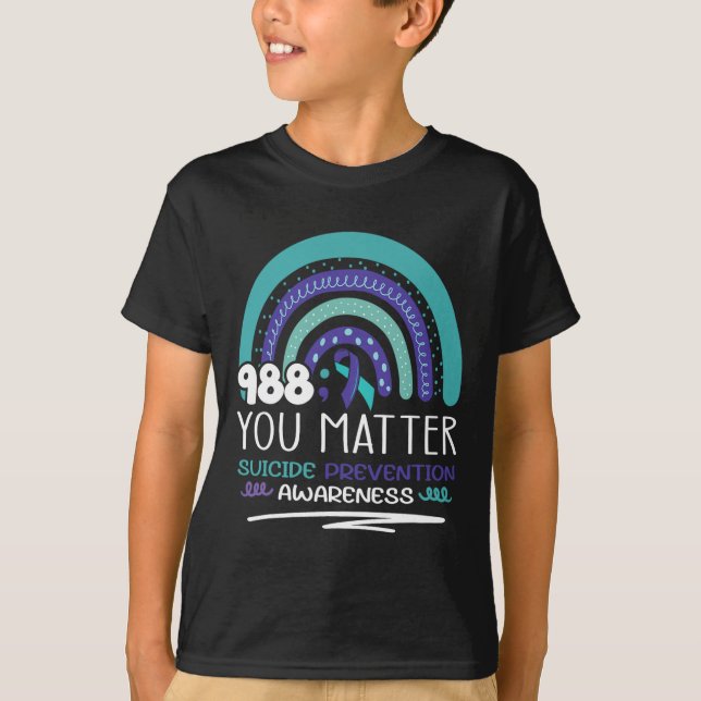 Camiseta Suicídio Prevenção Roxo Arco-Íris Roxo (Frente)