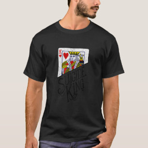 Camiseta Suicídio Rei dos Corações Jogando Cartaz T Shirt