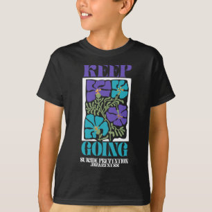 Camiseta Suicídio Sensibilização para a saúde mental Roxo-R