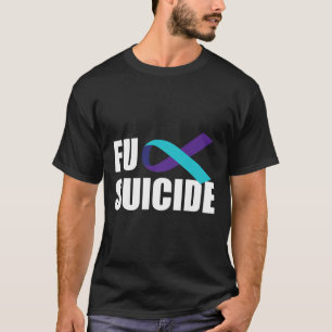 Camiseta Suicídio Suicídio Sensibilização Fita de Fita