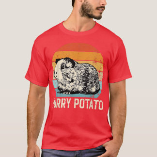 Camiseta Suíno-guineense, Batata-peluche, Vintage-Guiné-Por