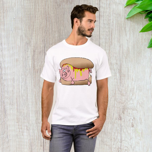 Camiseta Suíno Hot Dog (Criador carregado)