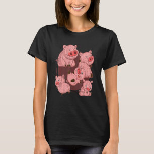 Camiseta Suíno-Suíno-Fazenda Porco-porcino Porco 1