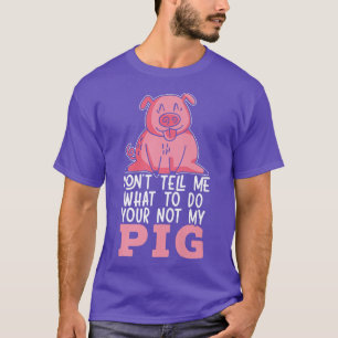 Camiseta Suíno Whisperer Animal Farming Meat Pig Suíno