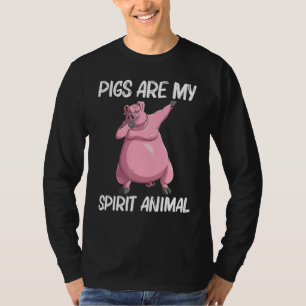 Camiseta Suínos Cuecas Para Homens Comidas Animais 2