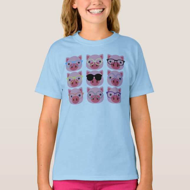 Camiseta Suínos em Cute (Frente)