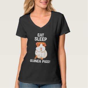 Camiseta Suínos Roupa de animal dormindo Guiné