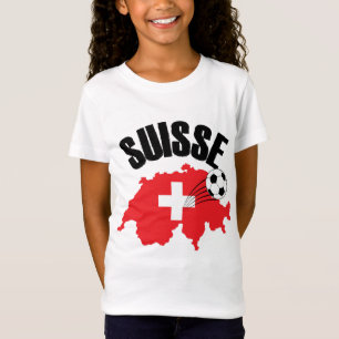 Camiseta Suisse Suiça Map Swiss Soccer