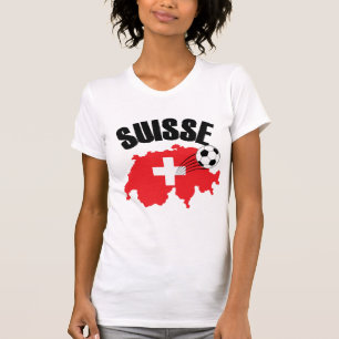 Camiseta Suisse Suiça Map Swiss Soccer