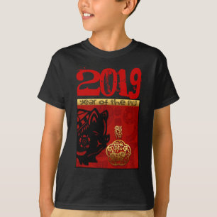 Camiseta Suíte em chinês, costume chinês, ano Zodiac Bir