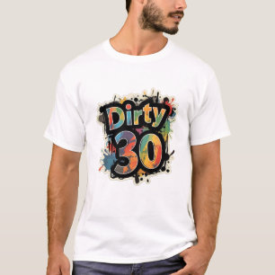 Camiseta Suja 30 Colorida Splatter Tee