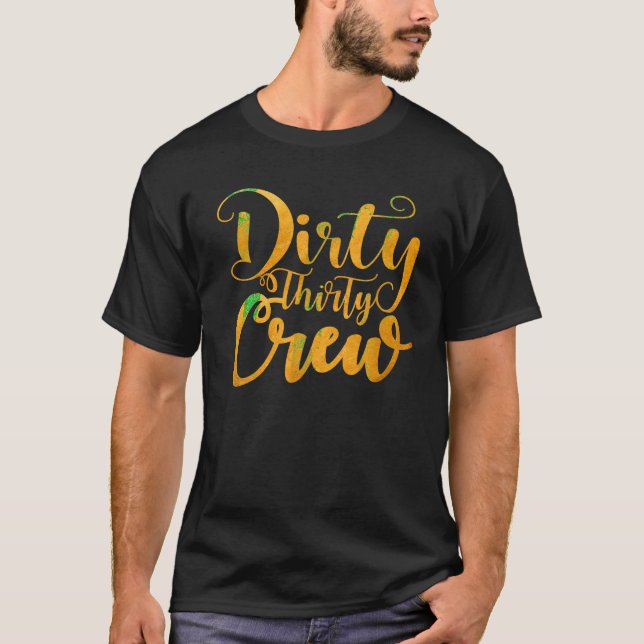 Camiseta Suja Trinta Tripulantes aniversário de 30 anos 30  (Frente)