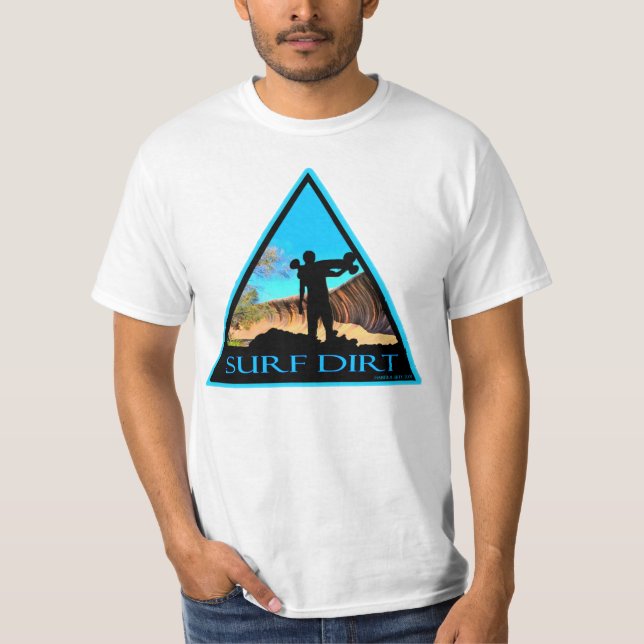 Camiseta sujeira do surf (Frente)