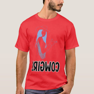 Camiseta Sujidade Clássica da Cowgirl Inversa