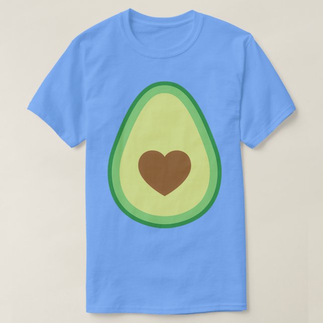 Camiseta Sujidade Clássica do Coração Avocado (Frente do Design)