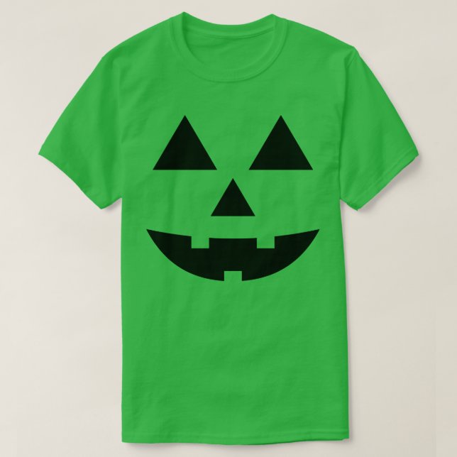 Camiseta Sujidade do rosto da abóbora (Frente do Design)