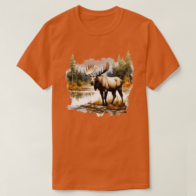 Camiseta Sujidade Selvagem Moose 14 (Frente do Design)