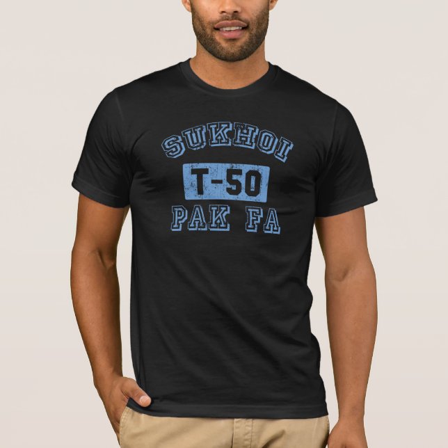 Camiseta Sukhoi PAK FA - AZUL (Frente)