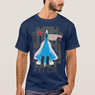 Camiseta Sukhoi Su57, lutador multifunções russo