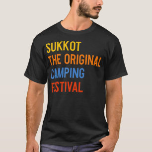 Camiseta Sukkot O Festival de Camping Original Lulav Etrog 