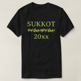 Camiseta Sukkot personalizável com ano