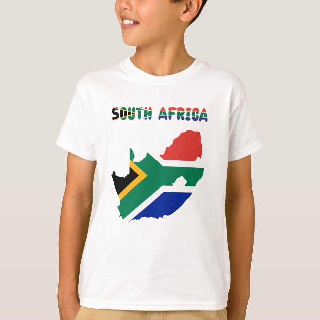 Camiseta Sul - bandeira africana (Frente)