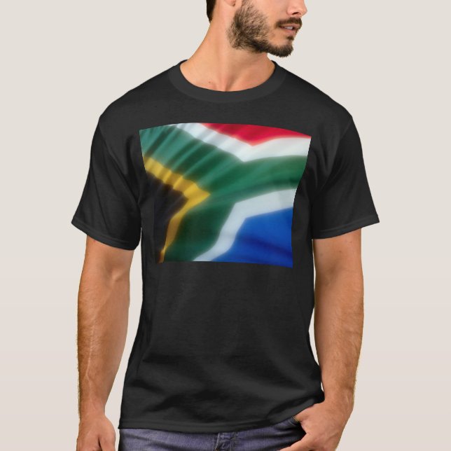 Camiseta Sul - bandeira africana (Frente)