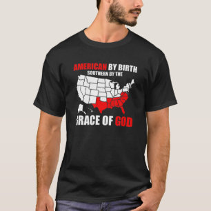 Camiseta Sul, Com A Graça De Deus Americano De Nascimento S