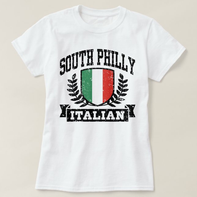 Camiseta Sul de Philly Italiano (Frente do Design)