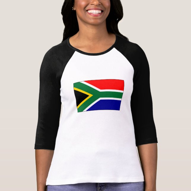Camiseta Sul - t-shirt e presentes africanos da bandeira (Frente)