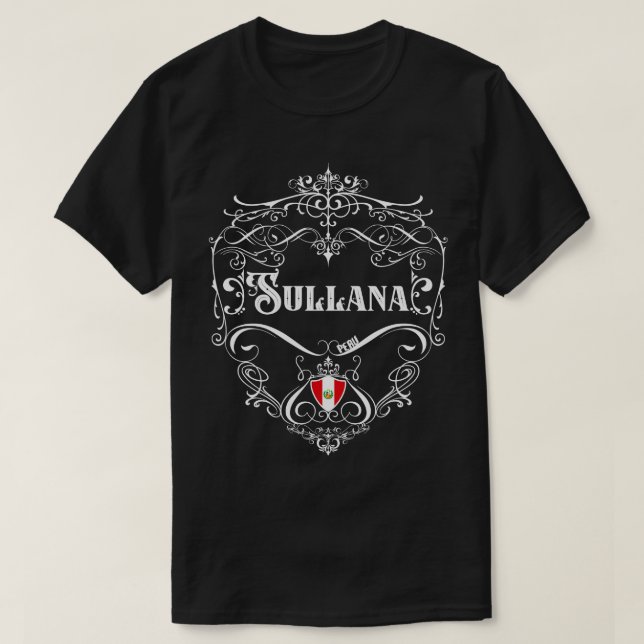 Camiseta Sullana Vintage design 1 (Frente do Design)