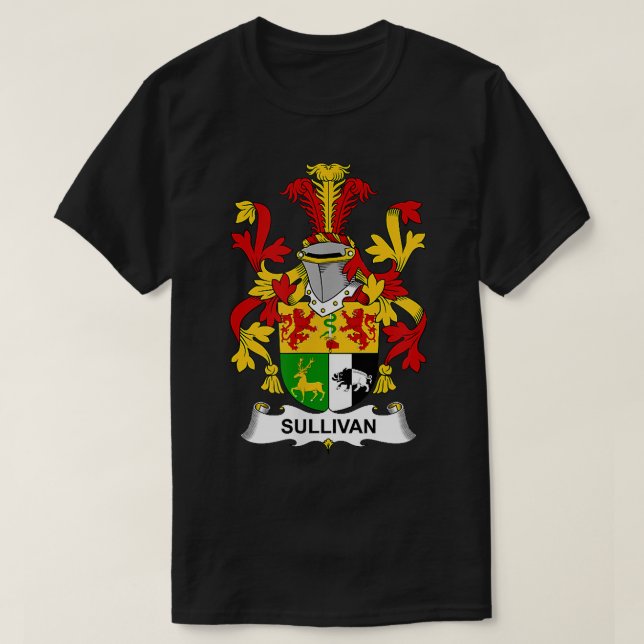 Camiseta Sullivan Coat of Arms  Family Crest  (Frente do Design)