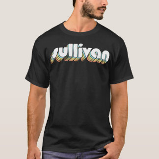 Camiseta Sullivan Retro Rainbow Tipografia Estilo Desvaneci