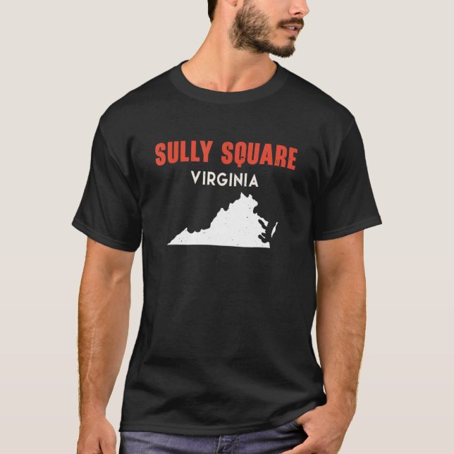 Camiseta Sully Square Virginia USA State America Travel Vir (Frente)