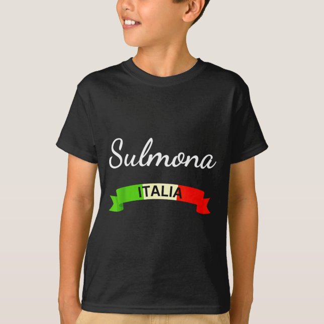 Camiseta Sulmona Italy Flag Italia Souvenir Gift Matching I (Frente)