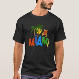 Camiseta Sumário de Miami City Florida para homens 7