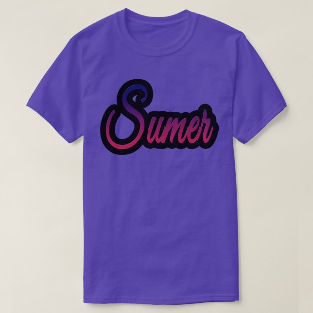 Camiseta Sumer Retro (Frente do Design)