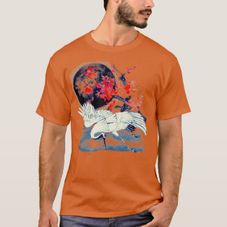 Camiseta Sumi E Moonlight Crane