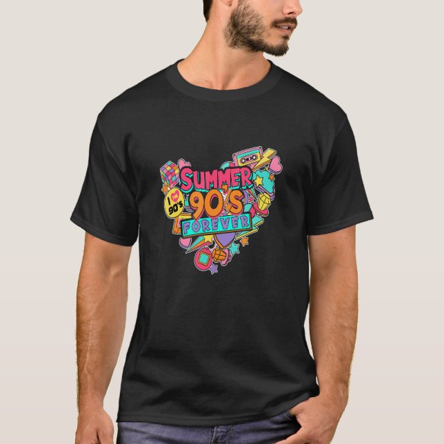 Camiseta Summer 90 é um Forever Hello Summer Vibes Summerti (Frente)