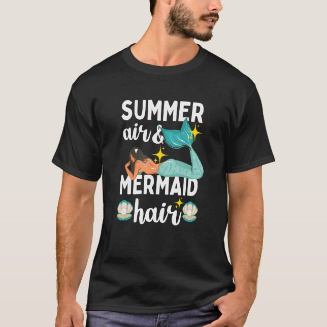 Camiseta Summer Air Mermaid Hair Beach (Frente)