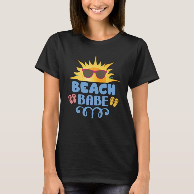 Camiseta Summer Beach Babe Surfer (Frente)